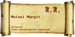 Meisel Margit névjegykártya